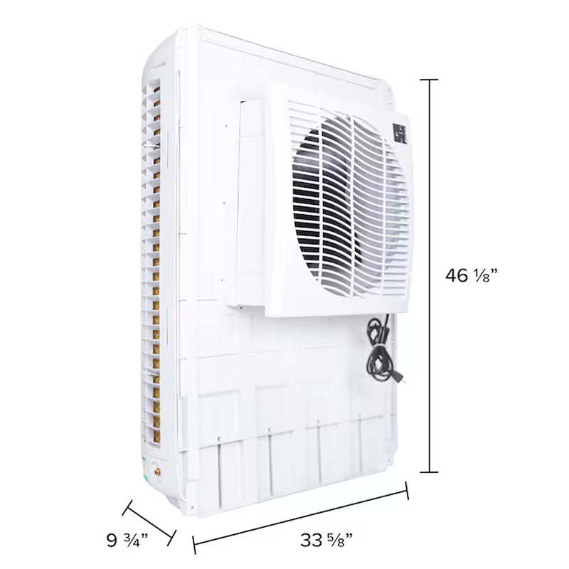 3200-CFM 3-Speed Outdoor Window Evaporative Cooler for 1600-Sq Ft (Motor Included)