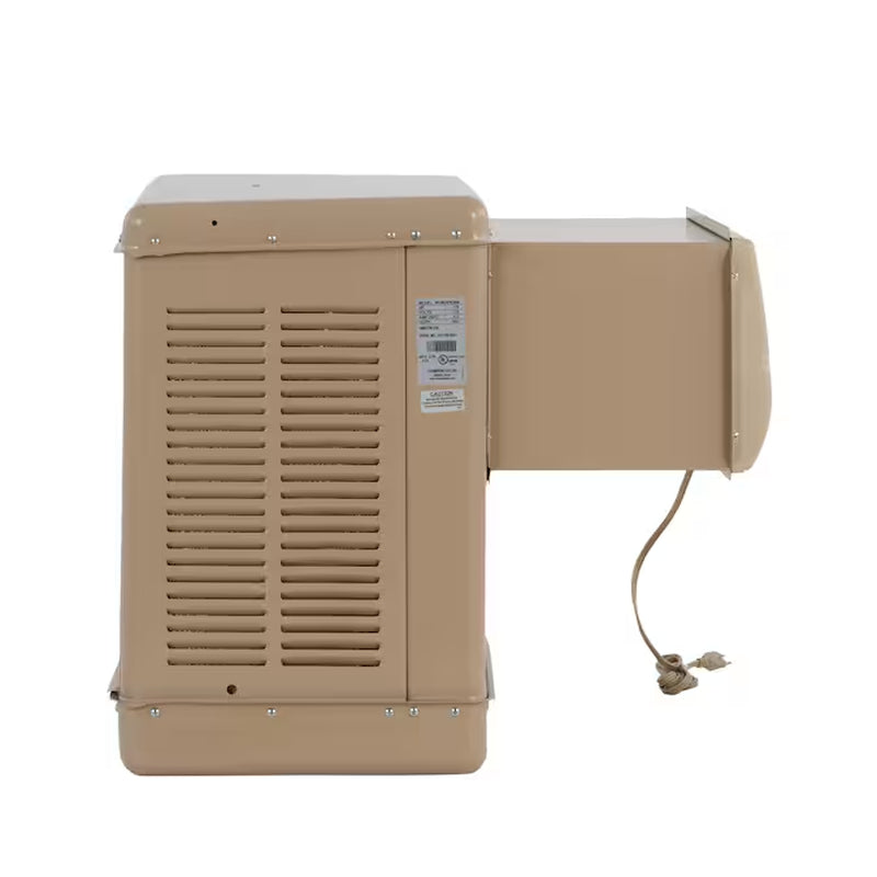 2800-CFM 2-Speed Outdoor Window Evaporative Cooler for 600-Sq Ft (Motor Included)